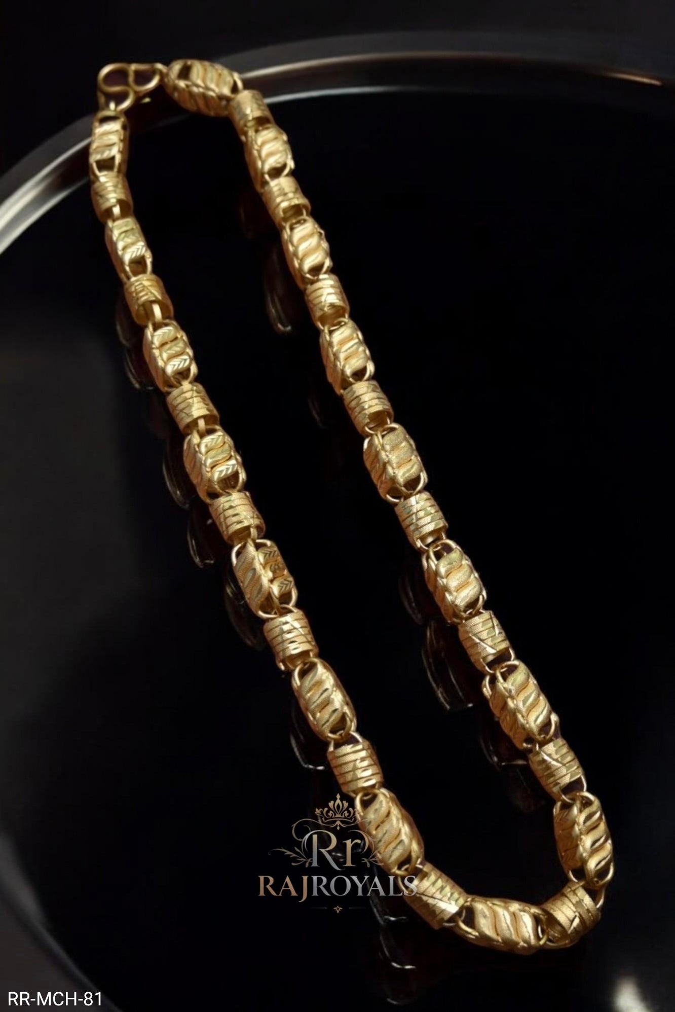 Exclusive Design tripal koyali design With gold platted Chain for men RR.MCH.81
