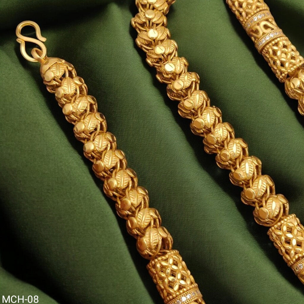 New Supers Fashionable drume on daimond ring with Micro Gold Chain for men MCH.08