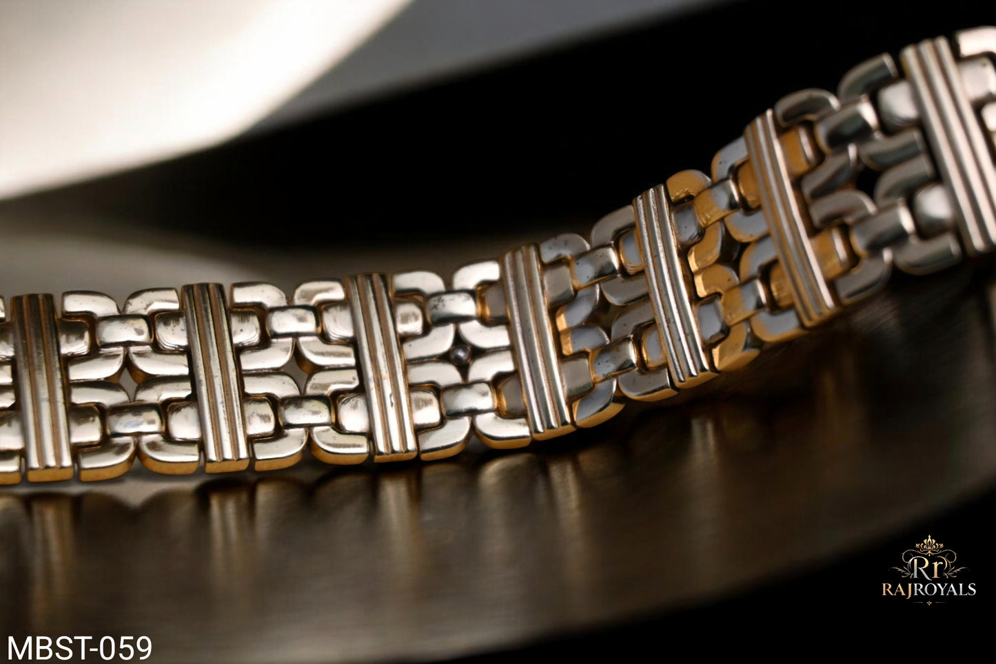 Cartiar Design Men’s Fashion Gold Pleted Lion Logo Bracelet MBST.059