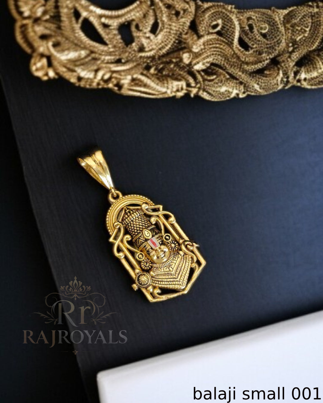 Miraculous Tirupati Balaji Gold Plated Pendant for Men's-BALAJI 001