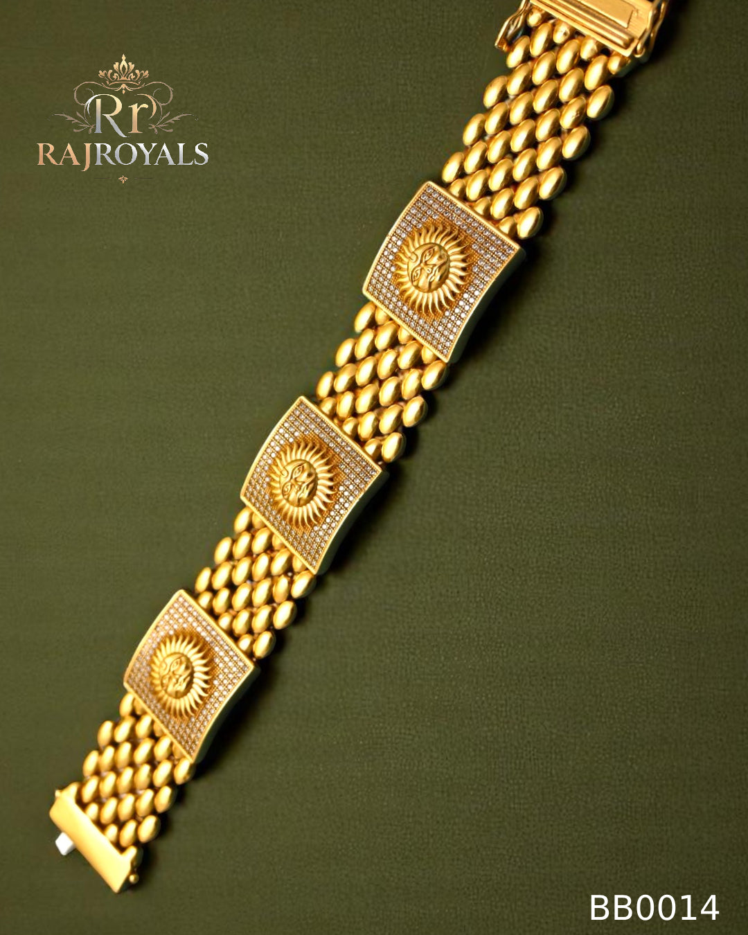 High Quality sun arounding stons work Bracelet for Men-BB0014