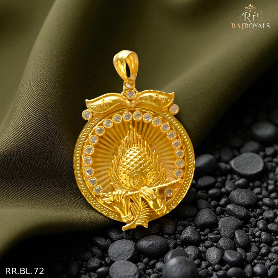Luxurious Big shree krishna Pendant For Men's RR.BL72