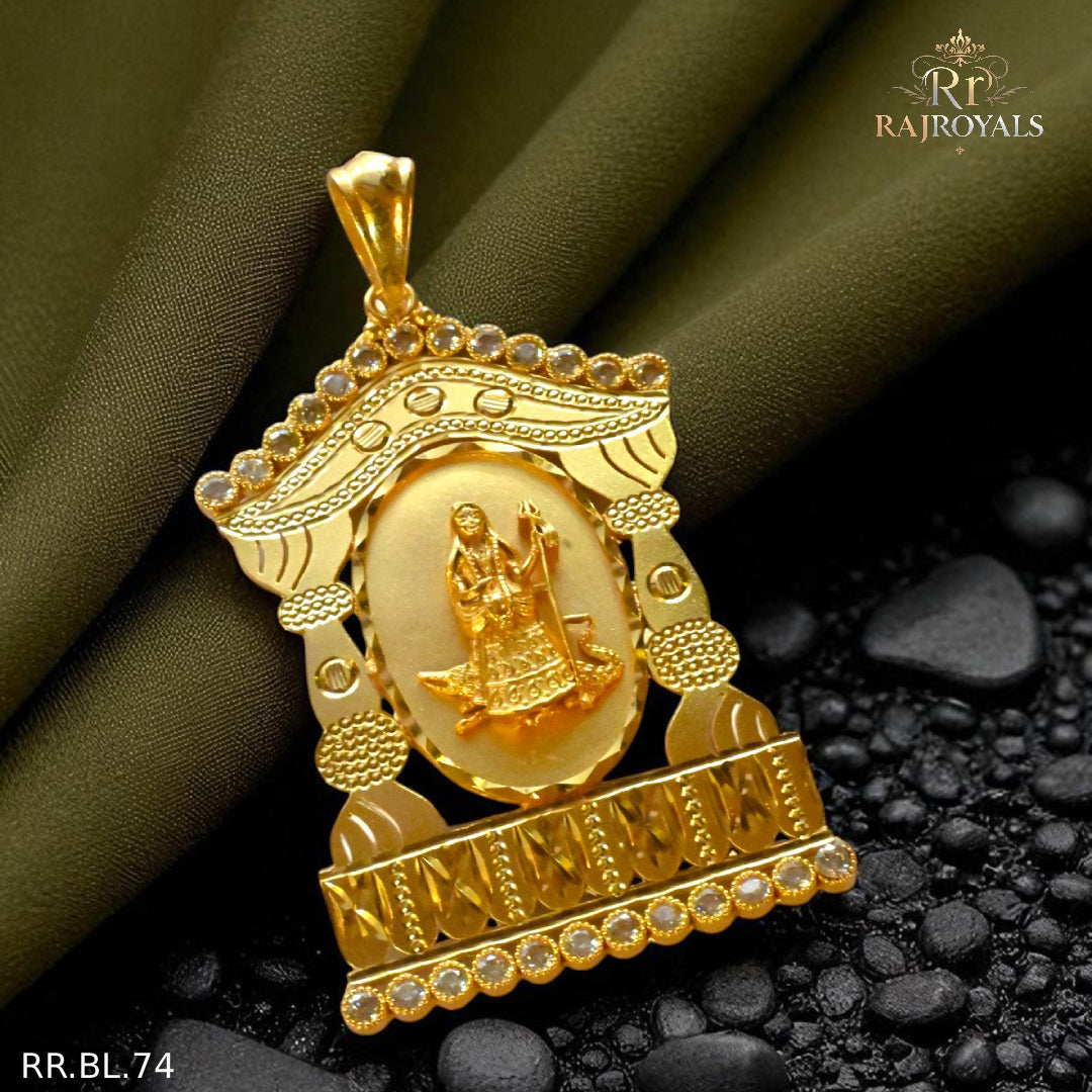 Luxurious Big khodiyal mata Pendant For Men RR.BL.74