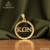 Masterful KGN logo Gold Pendant LKT.0029