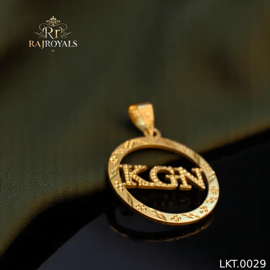 Masterful KGN logo Gold Pendant LKT.0029