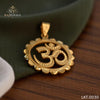 Om logo Gold Pendant LKT.0030