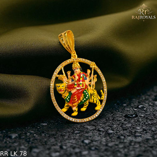 Superior Diamond Ambe Maa Pendant for Men RR.LK.78