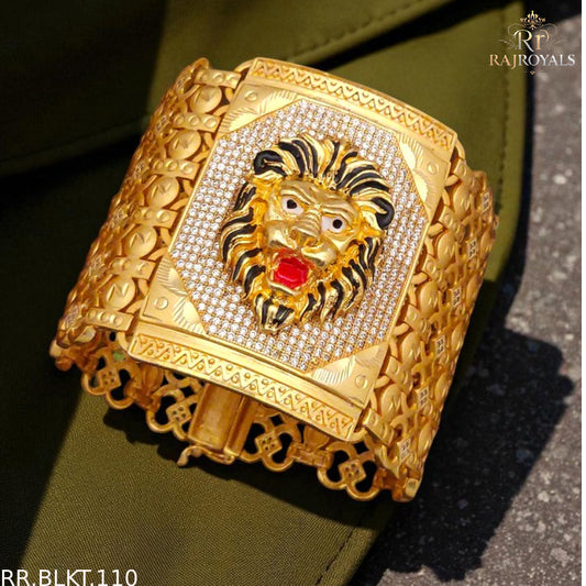 High Quality Lion Design Diamond Bracelet for Men RR.BLKT.110
