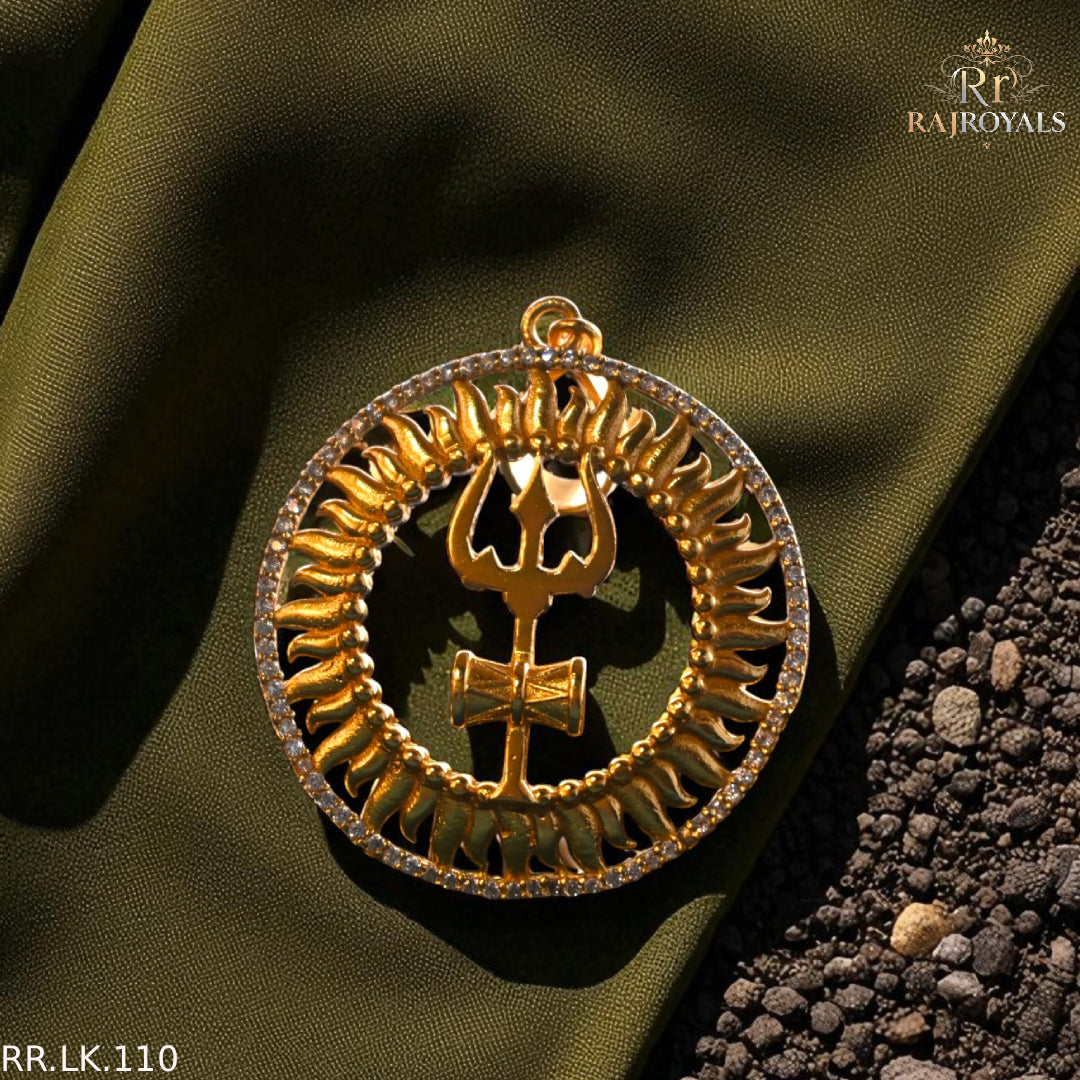 Superior Diamond Trishul damrukam for Men RR.LK.110