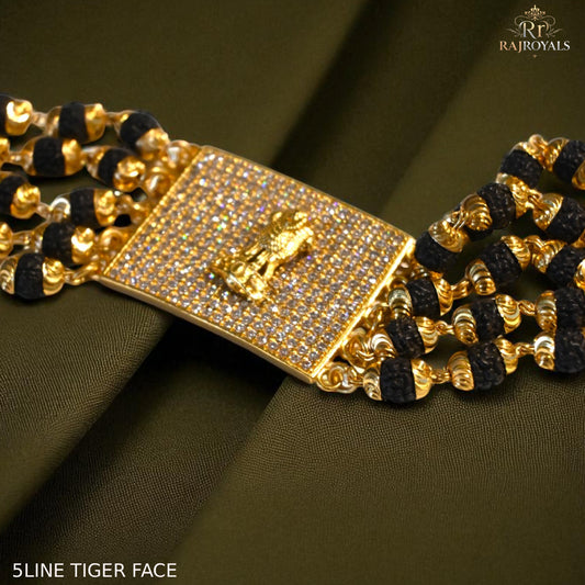 5 line rudraxa braceletst 3 tiger