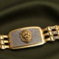 Gold plated Tiger fce logo with stylish design for men's Bracelete BB0012