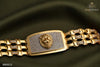 Gold plated Tiger fce logo with stylish design for men's Bracelete BB0012