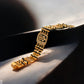 Exclusive Trishul Design 4Line Men’s Fashion Gold Pleted Rudraksh Bracelet R-BBST.022