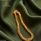 Majestic Shine Classical Leaf design Gold-Plated Chain for men BCH.0044